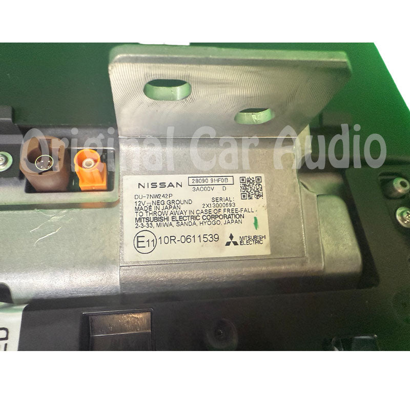 2022-2025 OEM Nissan Altima Display TV Screen information 28090-9HF0B