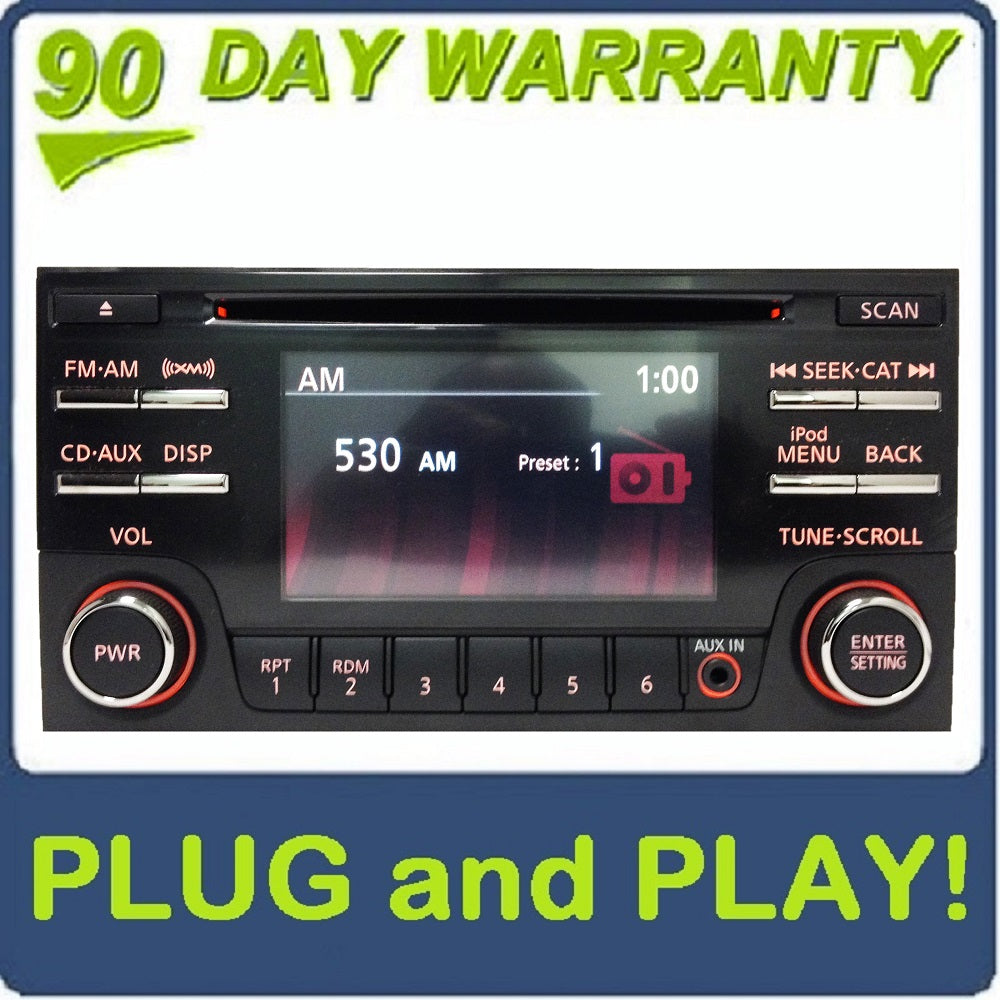 2013 2014 Nissan LEAF OEM Radio Stereo XM Bluetooth 4.3" Screen MP3 WMA CD Player Receiver 28185-3NF0B, 281853NF0B, 28185 3NF0B