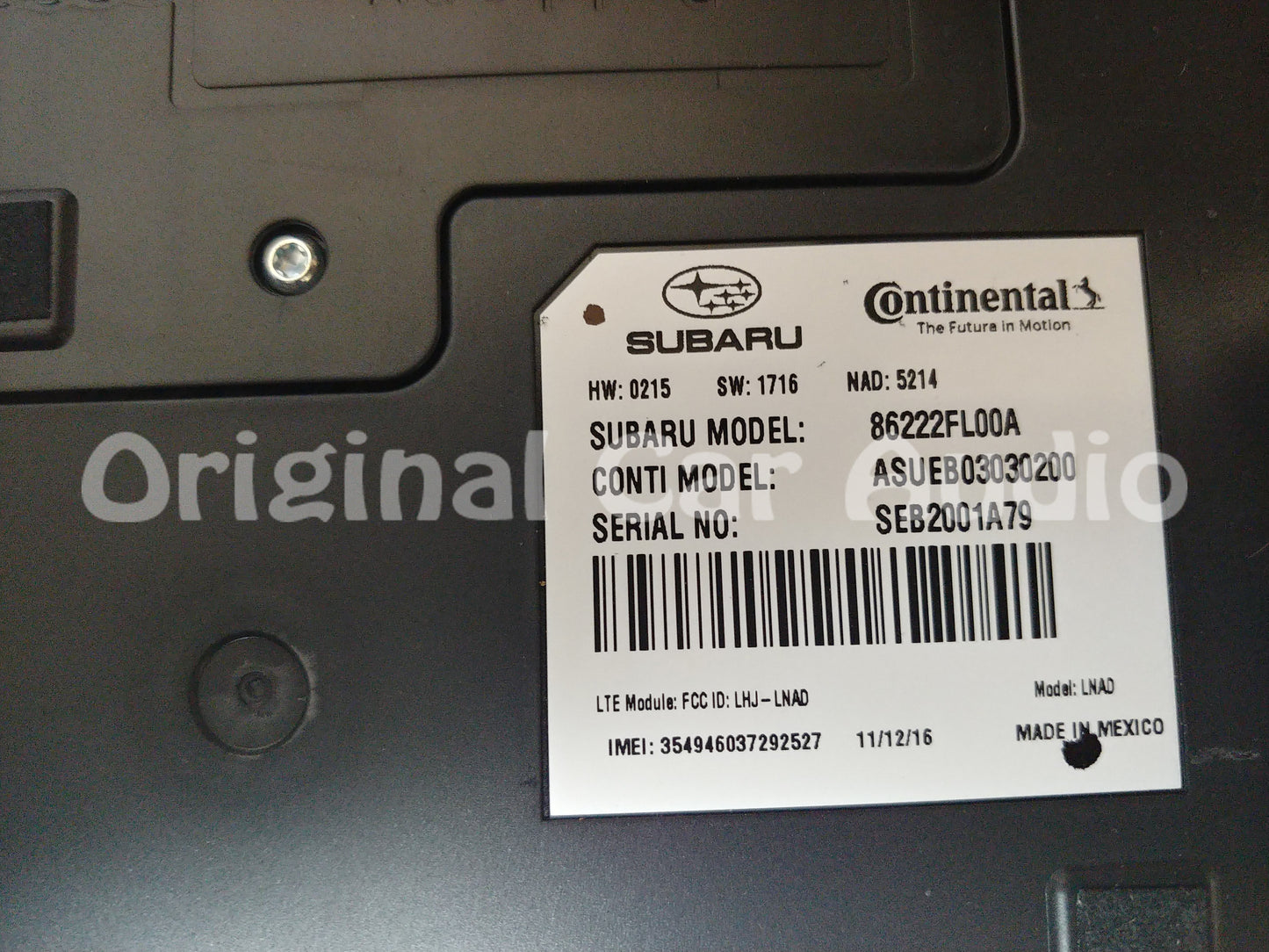 2017 - 2018 Subaru Impreza OEM Communication Telematics Radio Control Module
