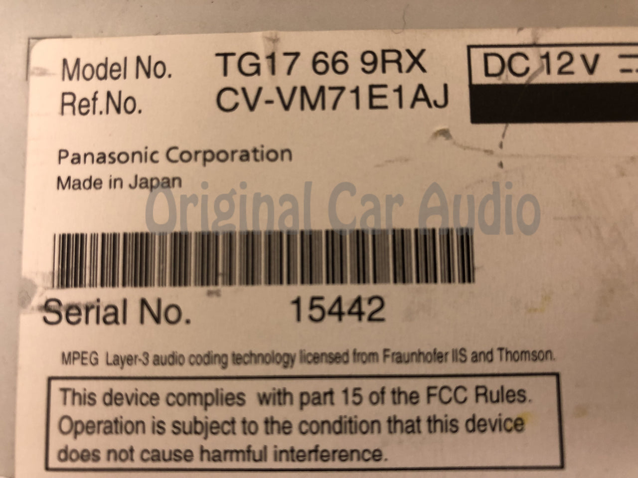 2010 - 2012 Mazda CX9 CX-9 OEM 6 CD AM FM SAT Multimedia Radio Receiver