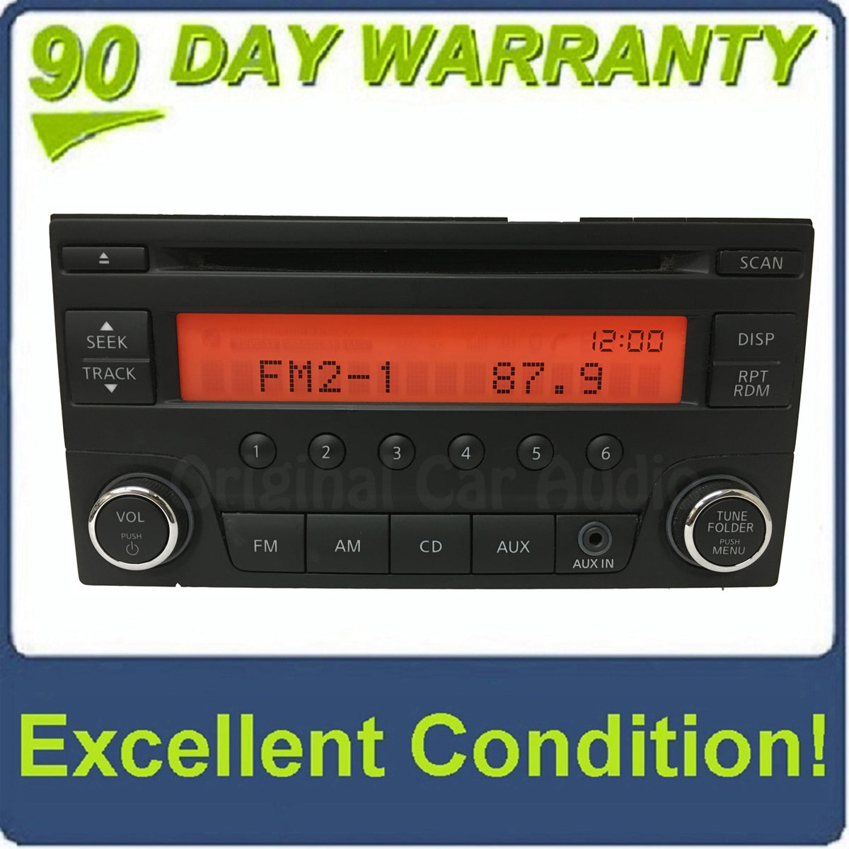 2013 - 2017 Nissan Versa OEM AUX AM FM Single CD Radio 28185 3VY0A