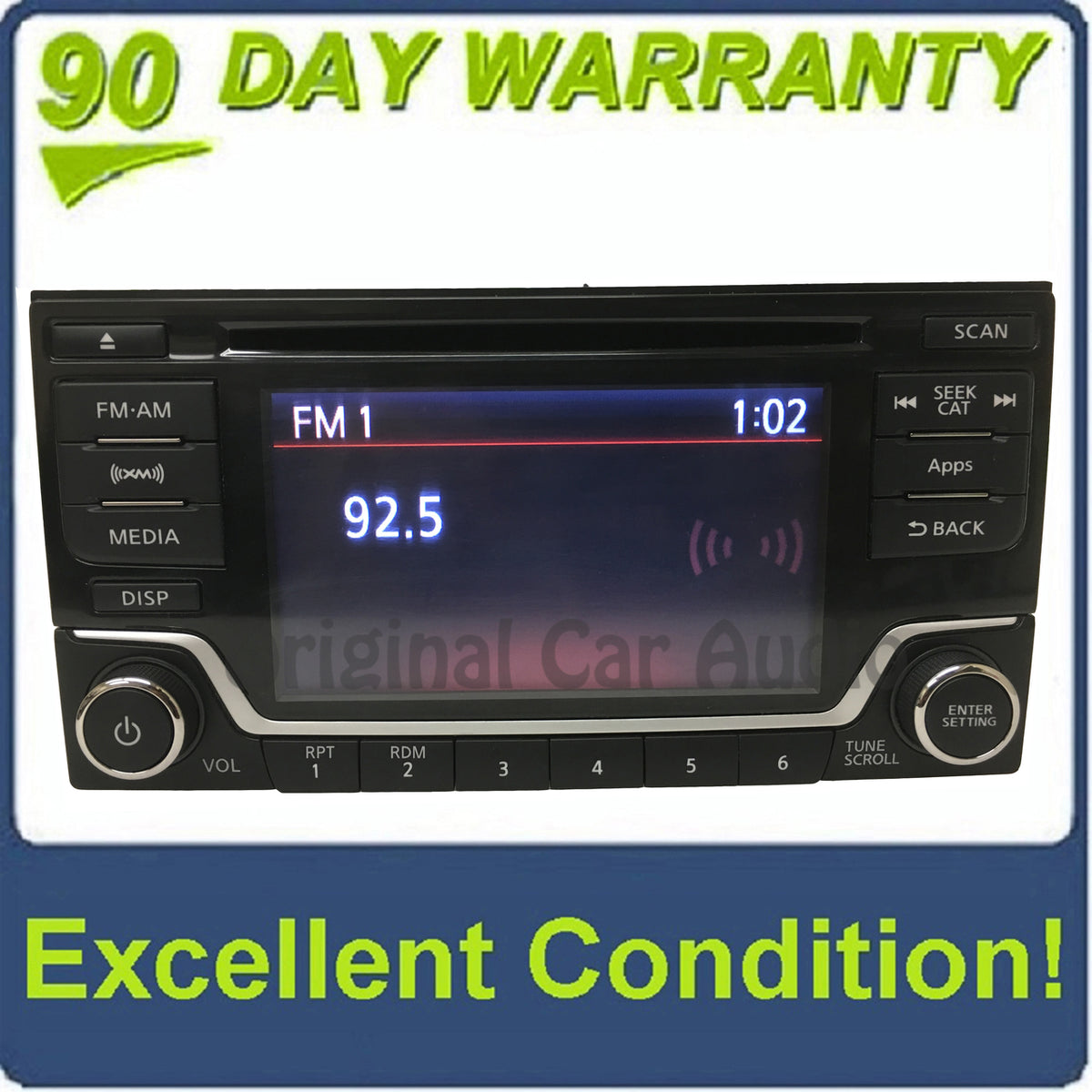 2014 - 2016 Nissan Frontier Titan OEM Premium Audio Single CD Bluetooth Sat Multi Media Radio Receiver