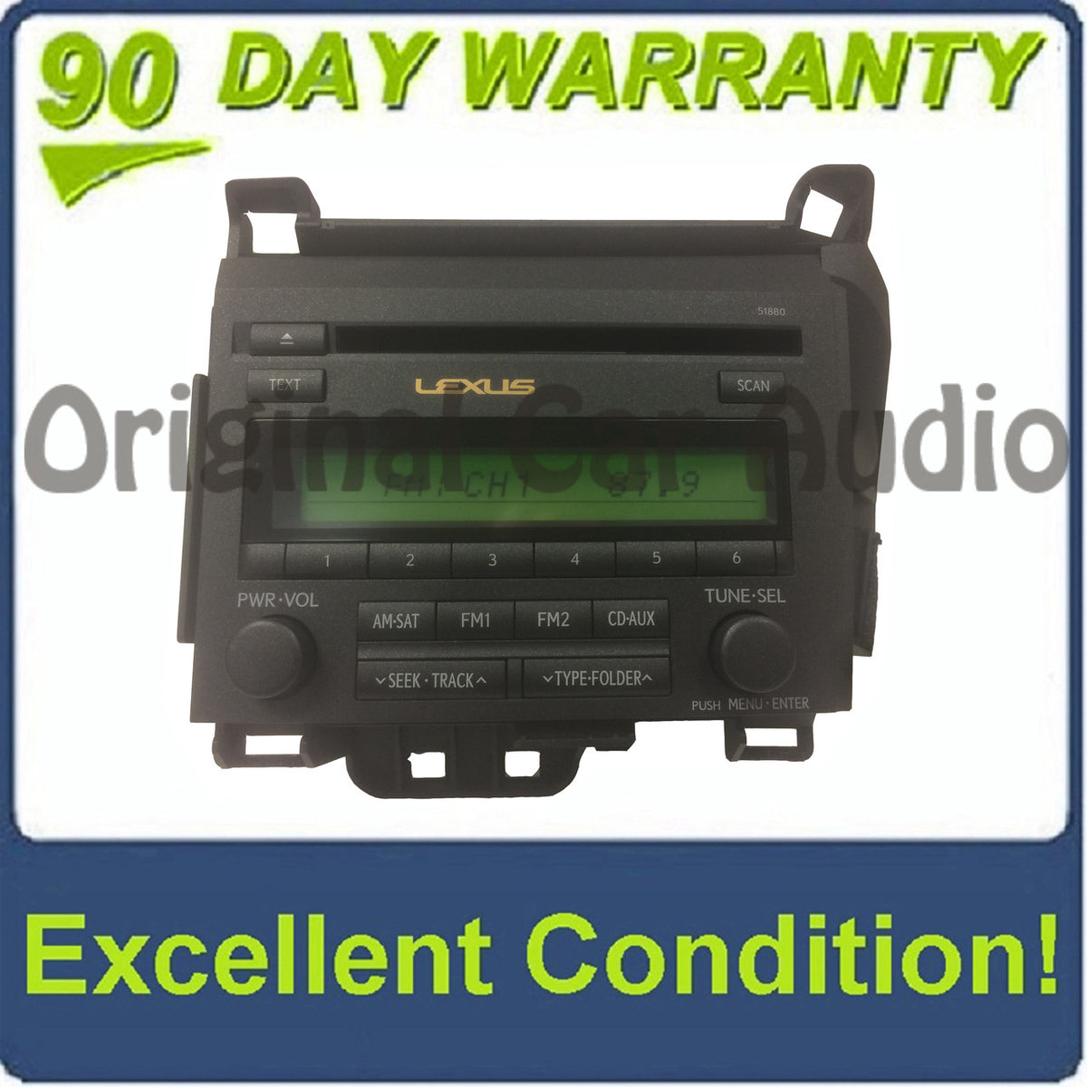 2011 - 2014 Lexus CT200H Hybrid OEM AM FM 6 CD Radio Receiver P10024