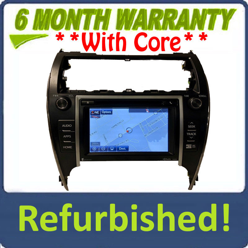 2012 2013 2014 Toyota Camry Touch Screen Navigation GPS HD Radio CD Player 100203