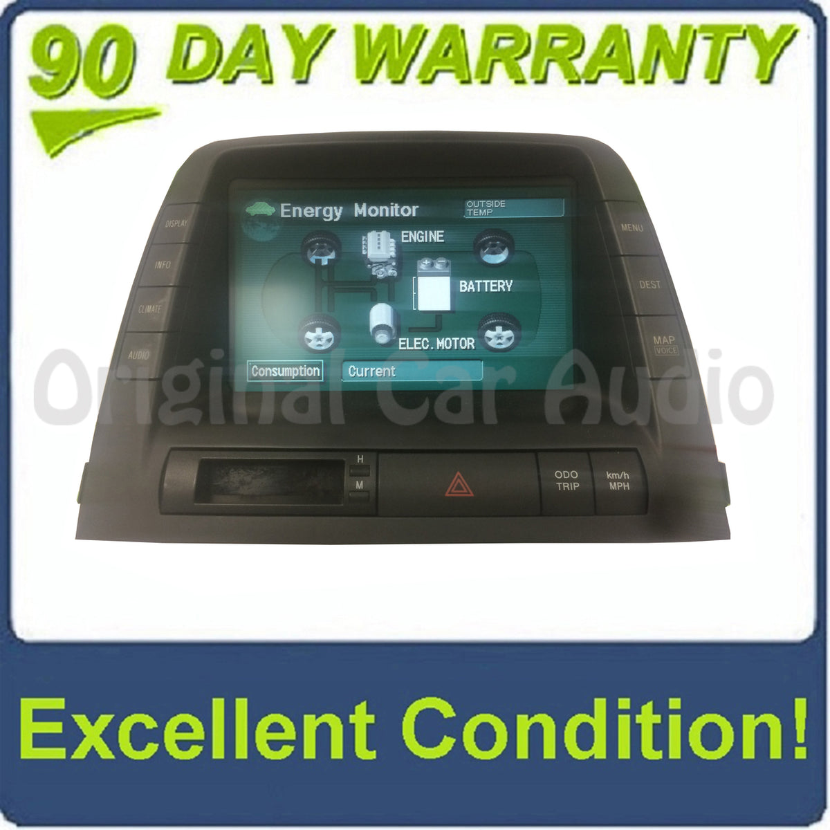 2004 - 2006 Toyota Prius OEM Information Energy Center Display Screen