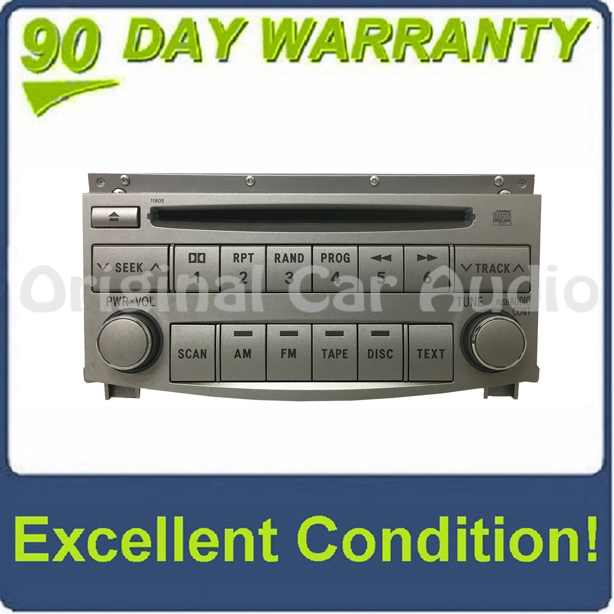 2005 - 2011 Toyota Avalon Single CD MP3 AM FM Radio 11805