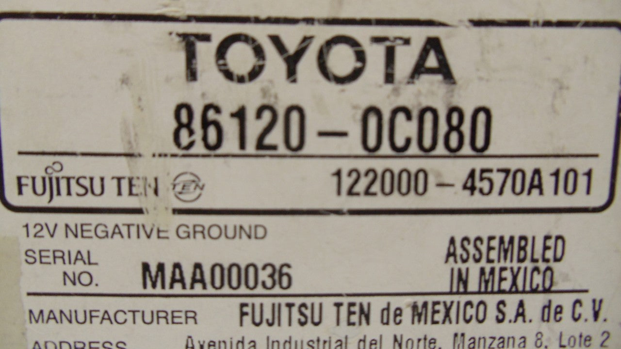 2003 2004 2005 2006 Toyota OEM Sequoia Tundra Radio Receiver Tape CD Player 16836