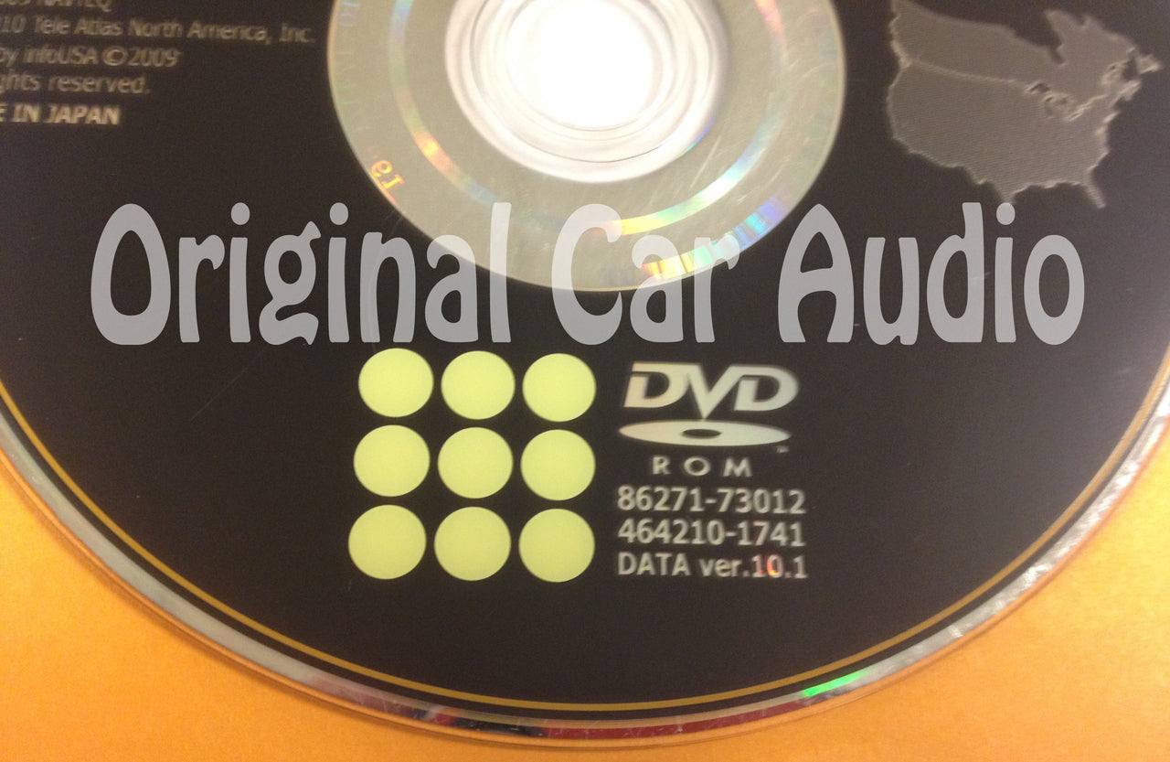 Toyota Lexus Navigation Map DVD 86271-73012 DATA Ver. 10.1 U92