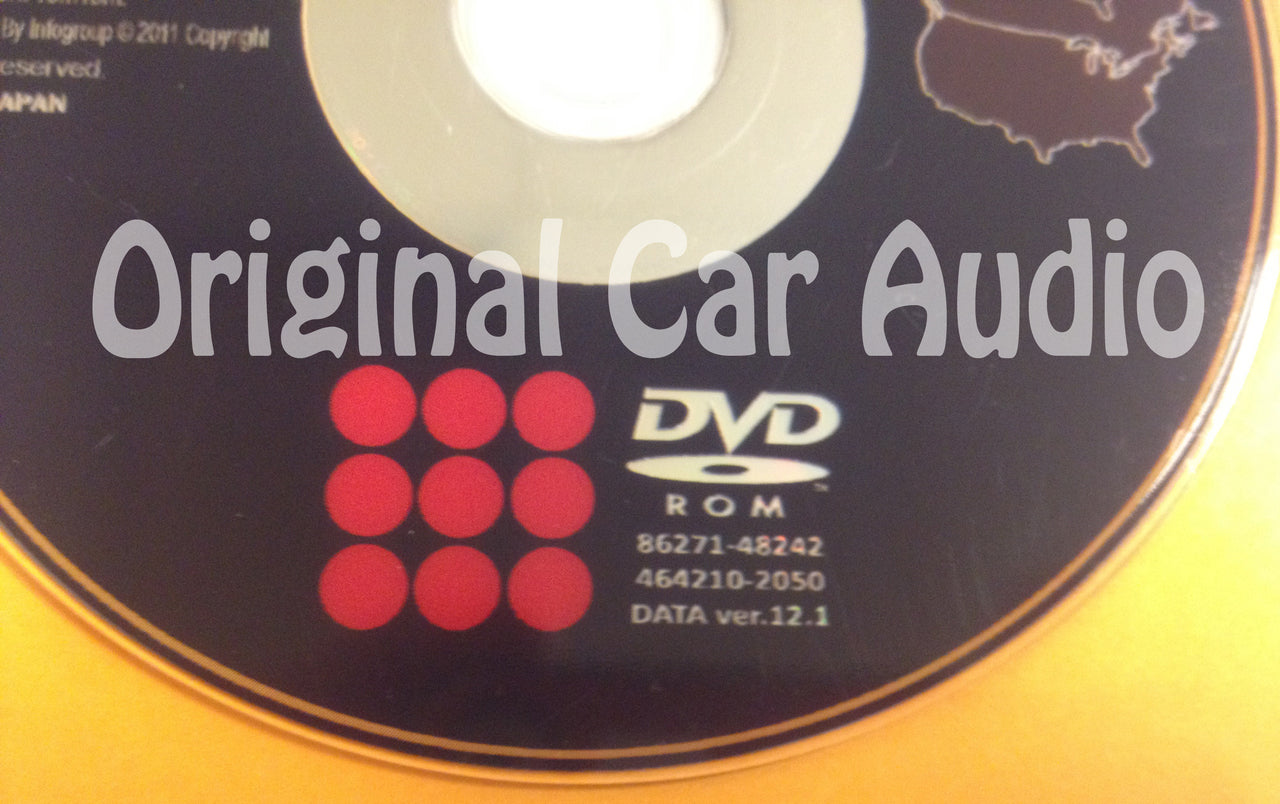 Toyota Lexus Navigation Map DVD 86271-48242 DATA Ver. 12.1 U27