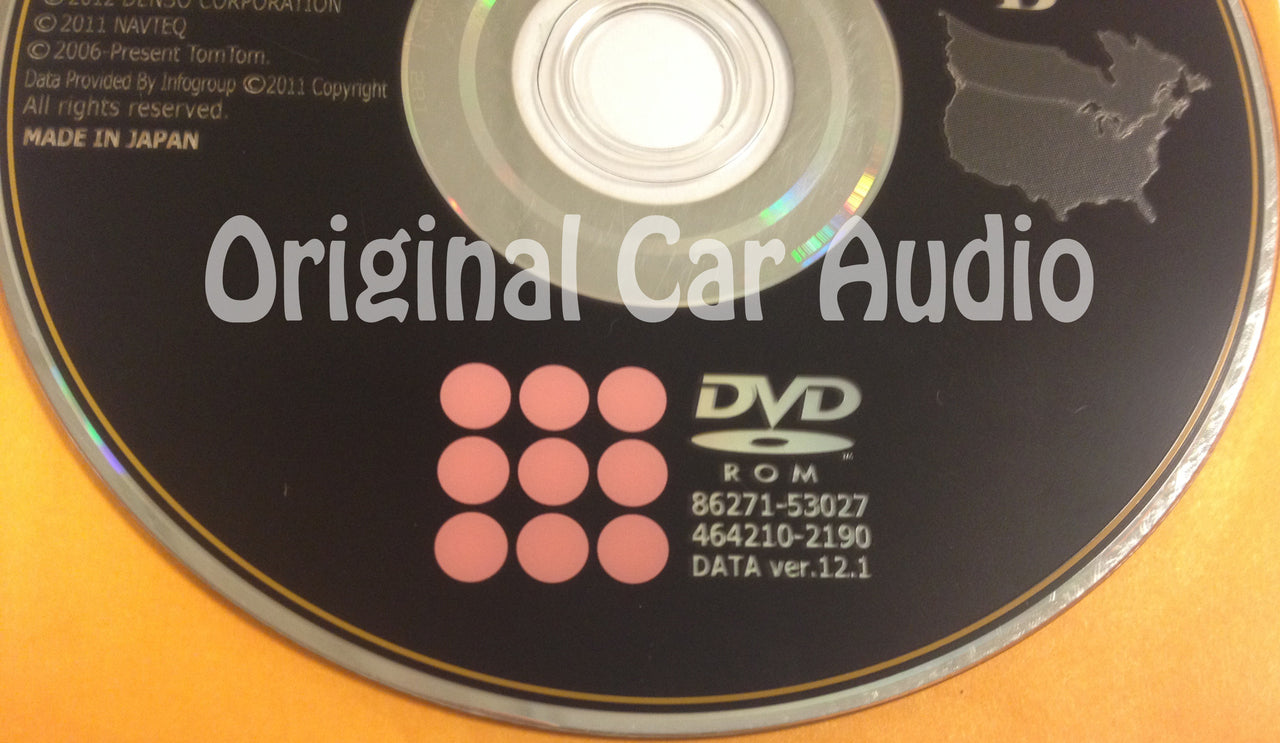 Toyota Lexus Navigation Map DVD 86271-53027 DATA Ver. 12.1 U37