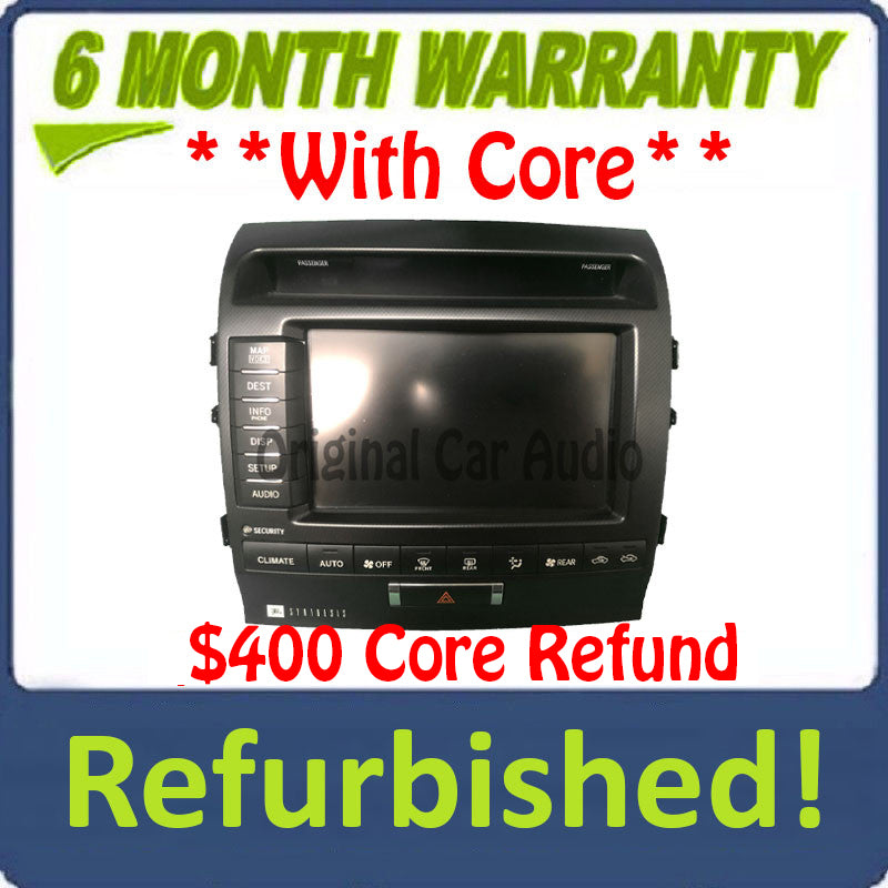 Refurbished 2010 - 2011 Toyota Land Cruiser OEM MFD Multi Information Navigation Radio Touch Screen Display Monitor