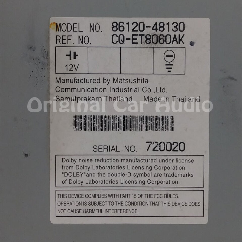 Re-manufactured 2000 2001 2002 2003 Toyota Celica Highlander OEM JBL RDS Radio Tape Cassette 6 CD 56816
