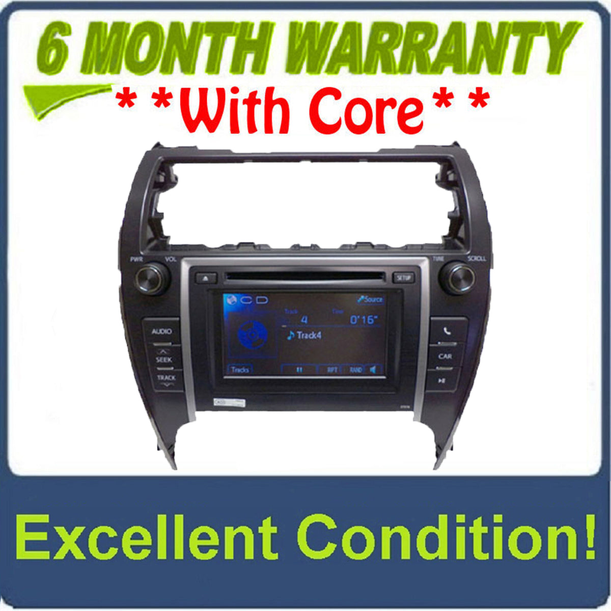 12 13 Toyota CAMRY Touch Screen Display LCD Radio MP3 AUX CD Changer Player OEM