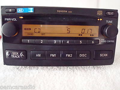 2003 - 2005 Toyota Radio and CD Player