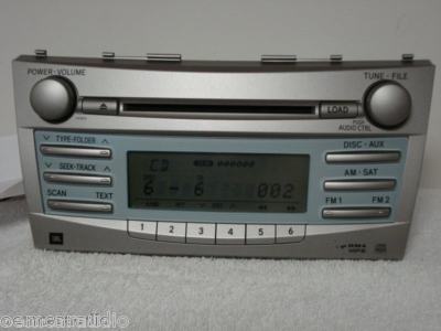 Toyota Camry JBL AUX MP3 Radio 6 Disc Changer CD Player 86120-06191 A51862 2007 2008 2009 2010 2011