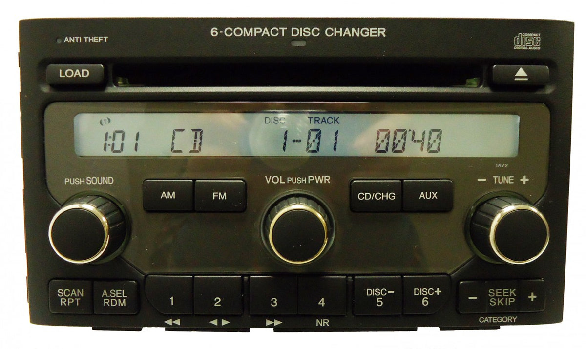 2006 2007 2008 HONDA Pilot Radio and 6 CD Changer 1AV2