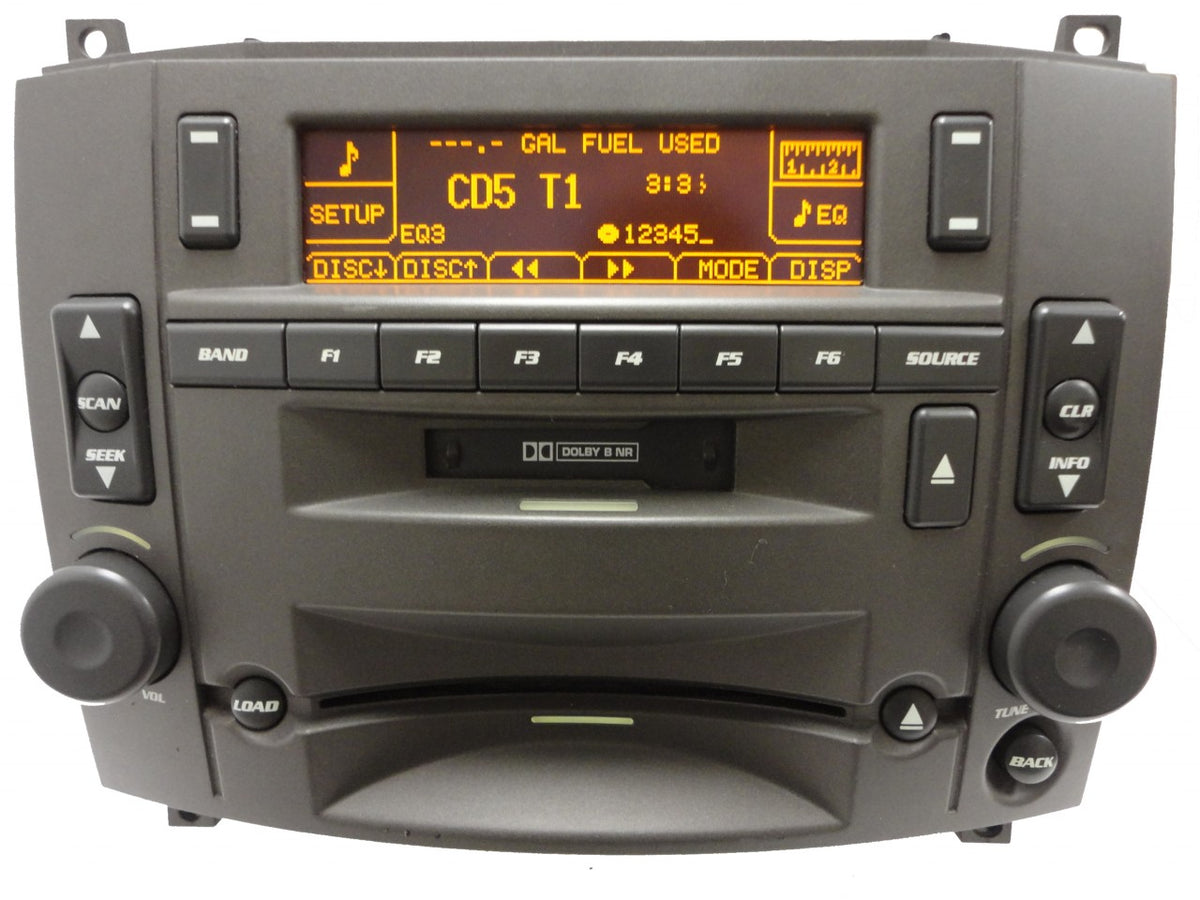 Cadillac Radio Stereo 6 CD Changer Cassette Tape Player OEM