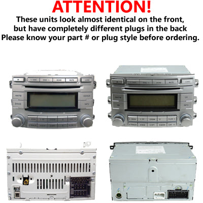 NEW HYUNDAI Veracruz Radio Stereo 6 Disc Changer MP3 CD Player XM Satellite 2009 2010 2011 2012