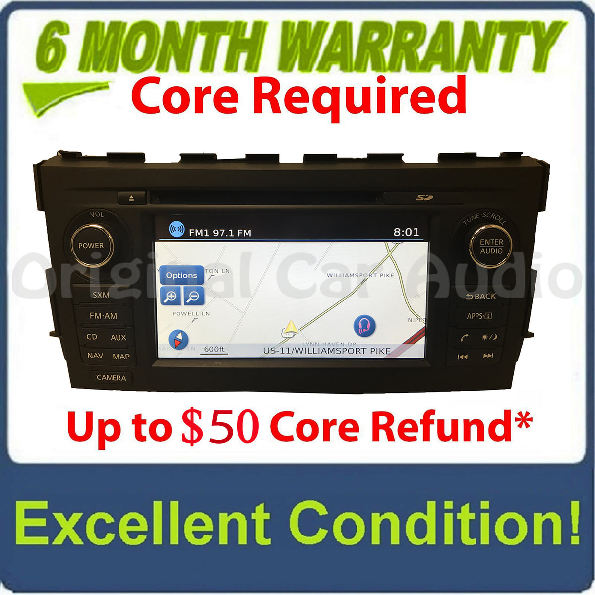 2016 - 2018 Nissan Altima OEM BOSE Navigation Nissan Connect MP3 CD Player MATTE BLACK