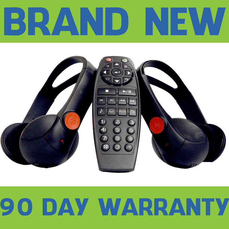 05 06 07 08 09 10 11 GMC Yukon Chevy Tahoe Cadillac Escalade HEADPHONES (2) and Remote Control