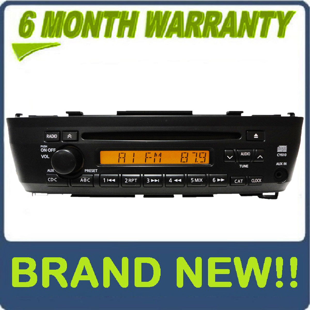 00 01 02 03 04 05 06 NEW Nissan Sentra OEM AM FM Radio Stereo Single CD Player AUX Remote Changer Controls 4 Speaker 100 Watt System