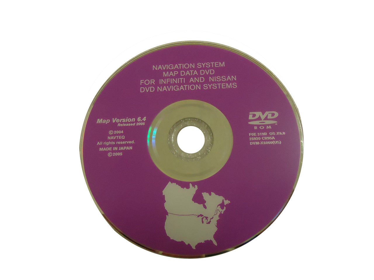 Nissan Infiniti Navigation Map Disc Update 6.4