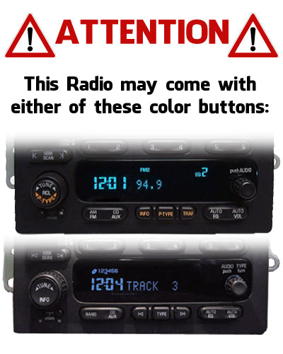 Chevy GMC Radio 6 Disc CD Changer Stereo AUX OEM