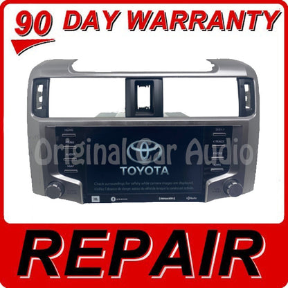 2019 - 2024 REPAIR YOUR TOYOTA 4RUNNER OEM JBL GRACENOTE RADIO DISPLAY RECEIVER MAINBOARD REPAIR SERVICE
