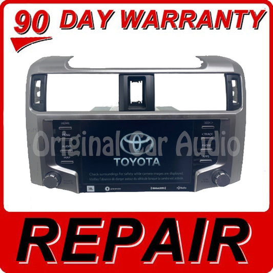 2019 - 2024 REPAIR YOUR TOYOTA 4RUNNER OEM JBL GRACENOTE RADIO DISPLAY RECEIVER MAINBOARD REPAIR SERVICE