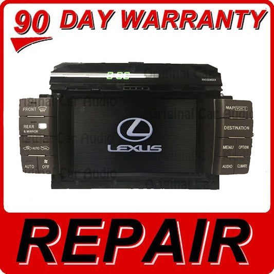 Repair Service 2001 - 2006 Lexus LS430 OEM Navigation Display Screen Monitor GPS