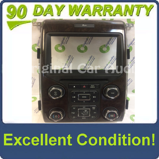 2012 - 2014 Ford F150 OEM 8" Touch Screen Display Bezel and Radio Control Pannel ONLY  Dark Woodgrain