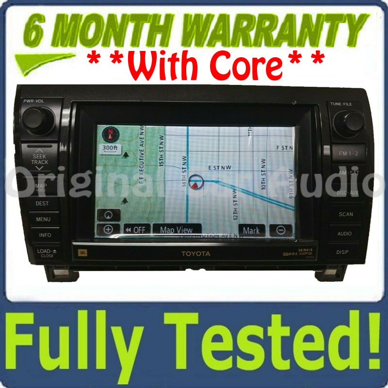 2007 -2009 Toyota Sequoia Tundra OEM JBL Navigation Radio CD Player E7013 Blemished