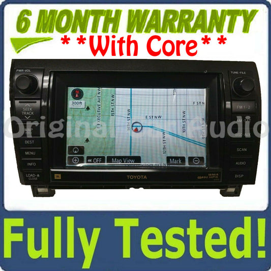 2007 -2009 Toyota Sequoia Tundra OEM JBL Navigation Radio CD Player E7013 Blemished