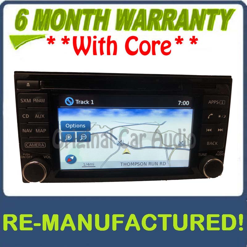 Reman 2014 - 2015 Nissan Juke OEM AM FM Radio Navigation CD Player Receiver