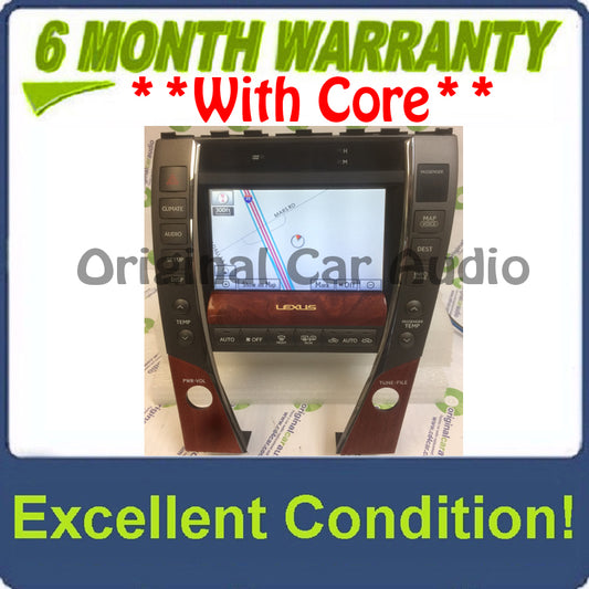 2010 - 2012 Lexus ES350 OEM Navigation GPS System Monitor Radio Screen