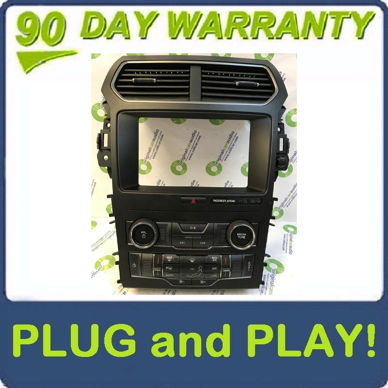 2018 - 2019 Ford Explorer OEM Dual Climate AC Radio Control Panel