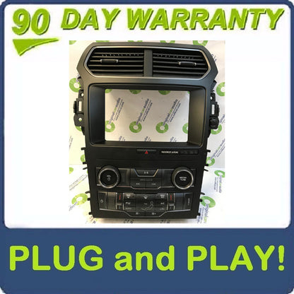 2018 - 2019 Ford Explorer OEM Dual Climate AC Radio Control Panel
