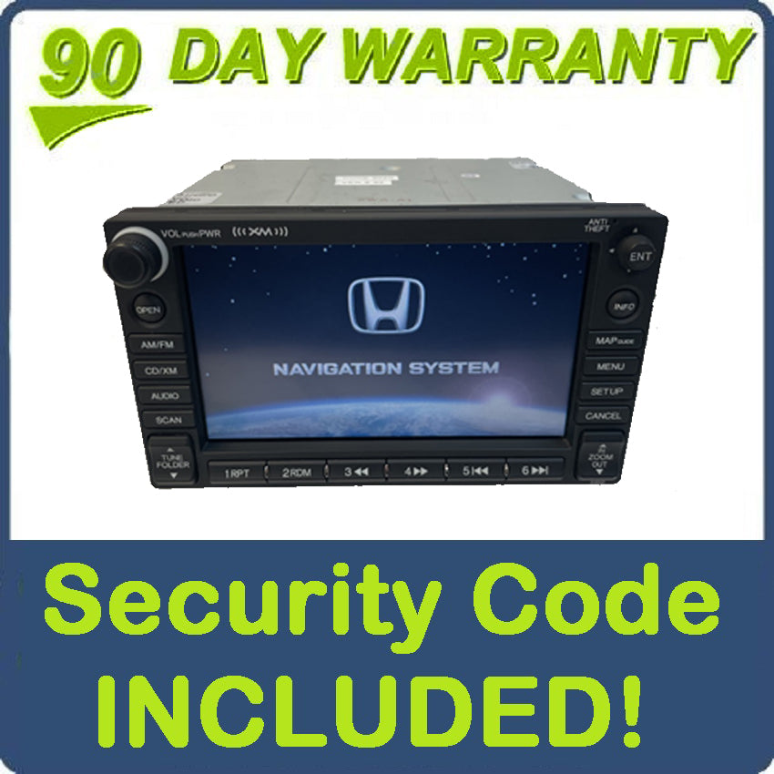 Honda CR-V radio navigation disc CD changer 2AN2 XM MP3