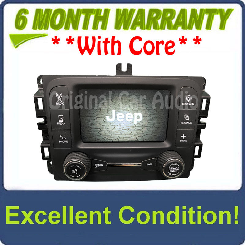 2013 - 2016 Jeep Cherokee KL OEM 5" VP2 Bluetooth Multi Media Long Block Radio Receiver