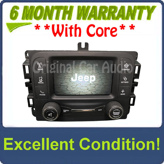 2013 - 2016 Jeep Cherokee KL OEM 5" VP2 Bluetooth Multi Media Long Block Radio Receiver