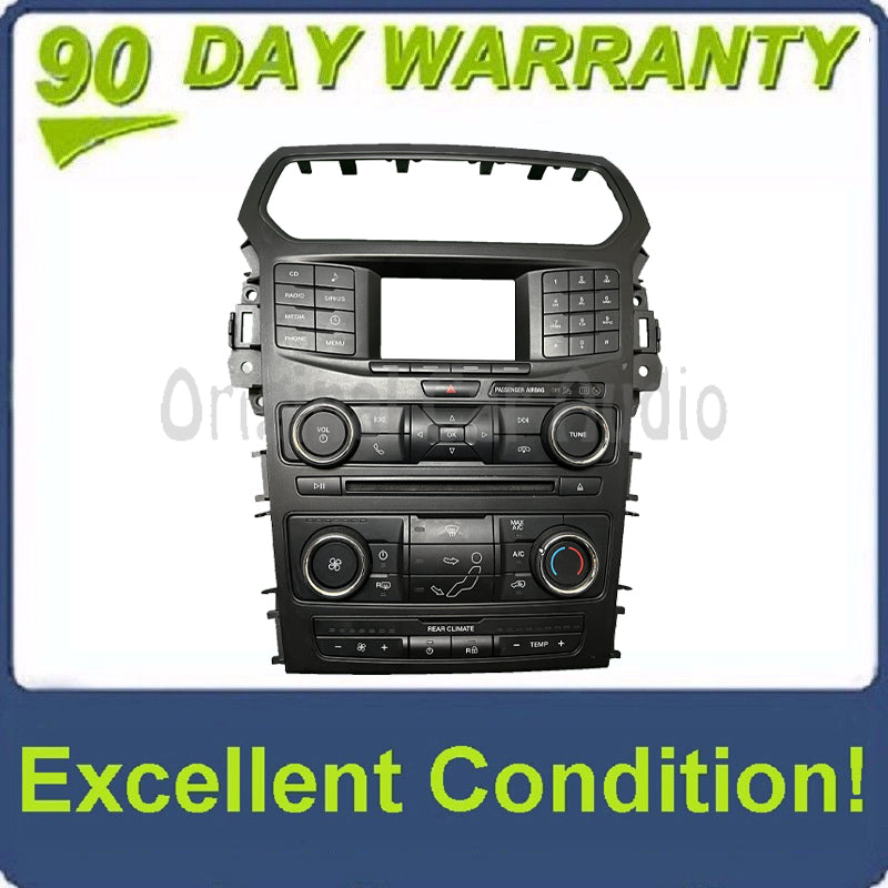 2016 - 2018 Ford Explorer OEM 4" Front Control Interface Module FCIM SAT Radio Climate Panel Faceplate Bezel ONLY