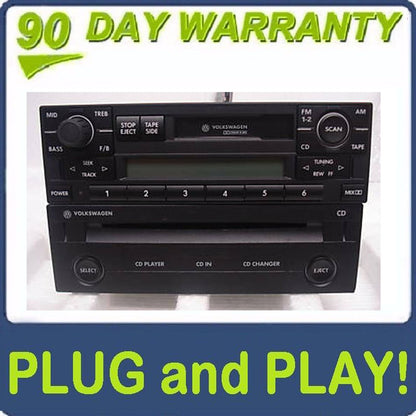1998 - 2002 VW VOLKSWAGEN Passat Jetta Golf GTI Eurovan Cabrio AM FM Radio Stereo Car Audio CD Player