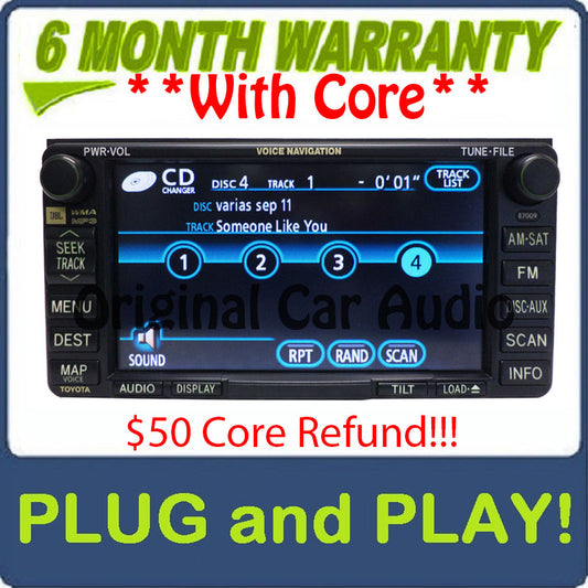 E7009 Toyota Solara Navigation System GPS Radio