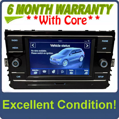 2018 - 2019 Volkswagen Tiguan OEM APP Touch Screen Display AM FM Radio Receiver