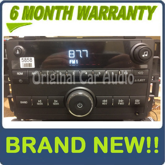 New Unlocked 2007 2008 Chevy Pontiac Torrent OEM AM FM Radio CD Player Receiver U1C, 15945858, 22736966