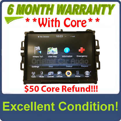 2013 - 2014 Dodge Ram Viper OEM VP4 CA Navigation Media Center LCD Touch Screen Radio Receiver