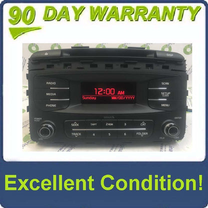 2015  - 2018 Kia Sorento OEM AM FM Radio Sat Bluetooth CD Player Receiver