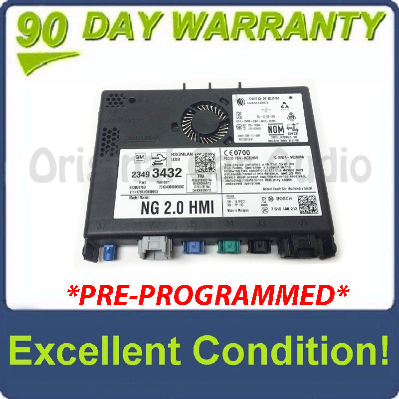 PRE-PROGRAMMED 2015 GM Cadillac OEM Navigation Multimedia Infotainment NG 2.0 HKI