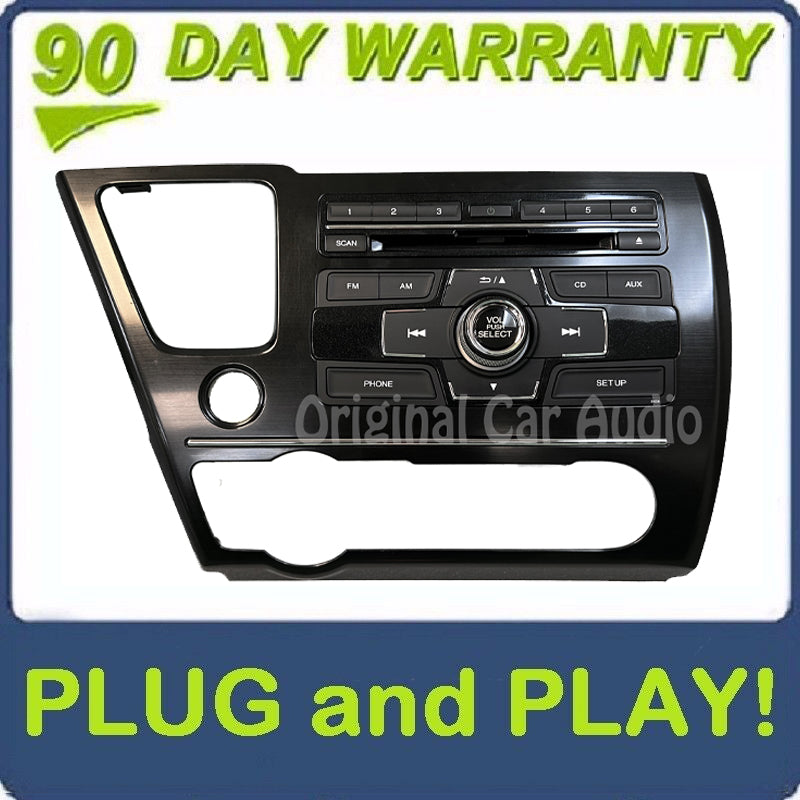 2013 - 2015 Honda Civic OEM Am Fm Cd Player Radio Receiver