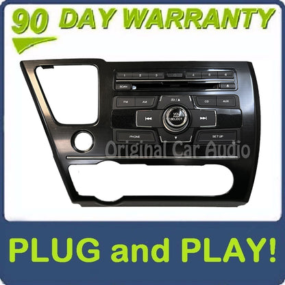 2013 - 2015 Honda Civic OEM Am Fm Cd Player Radio Receiver